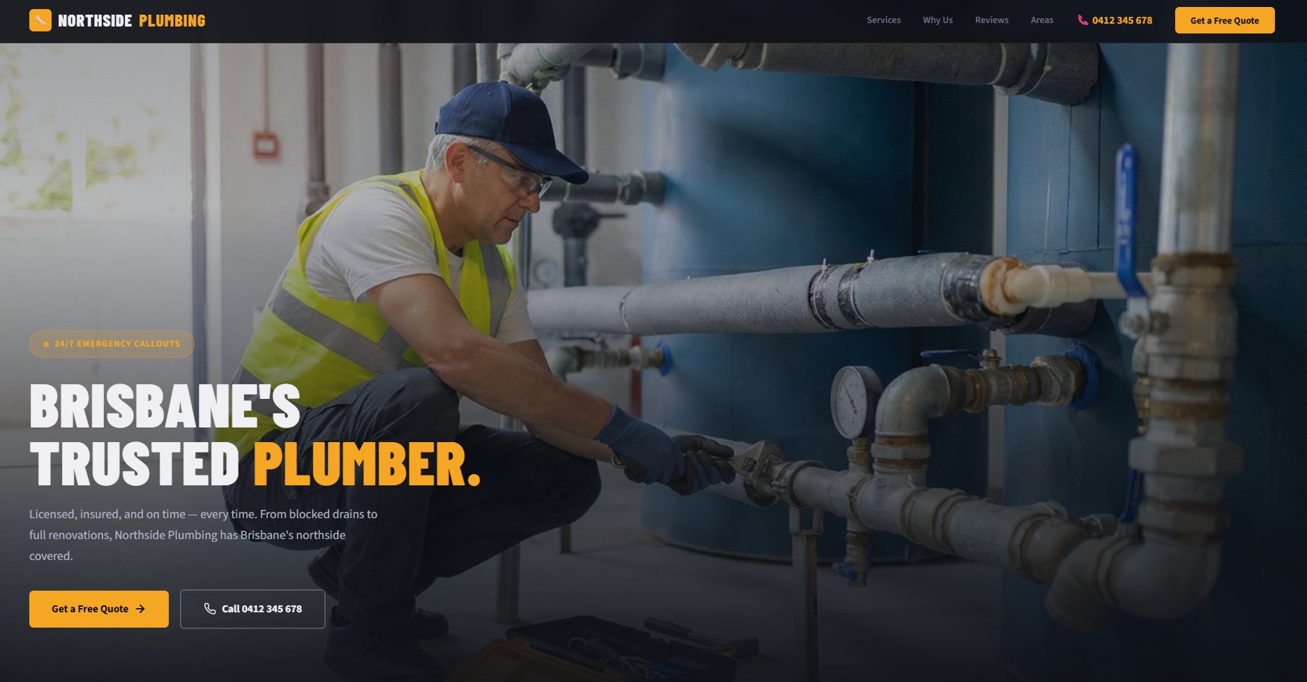 Northside Plumbing website